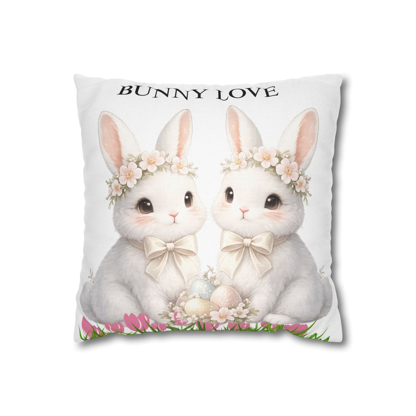 Spun Polyester Square Pillowcase