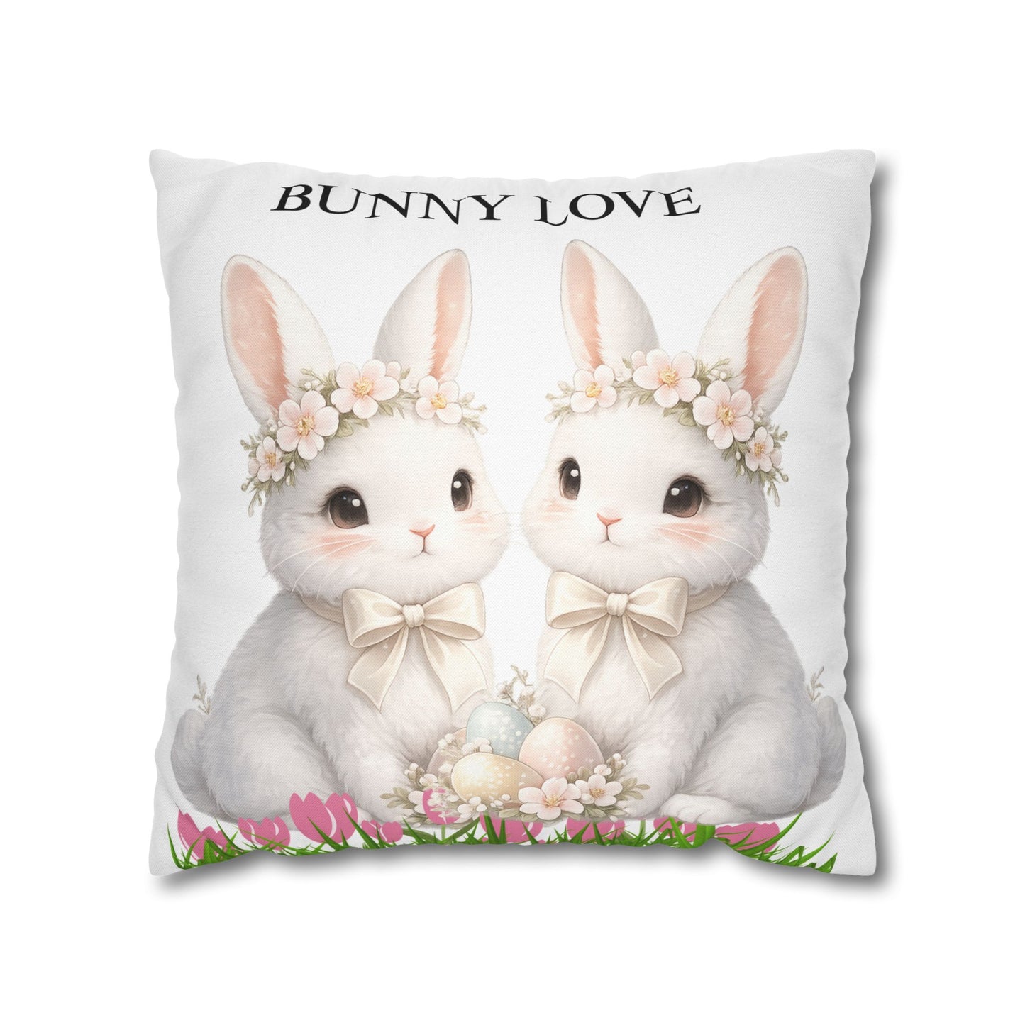 Spun Polyester Square Pillowcase